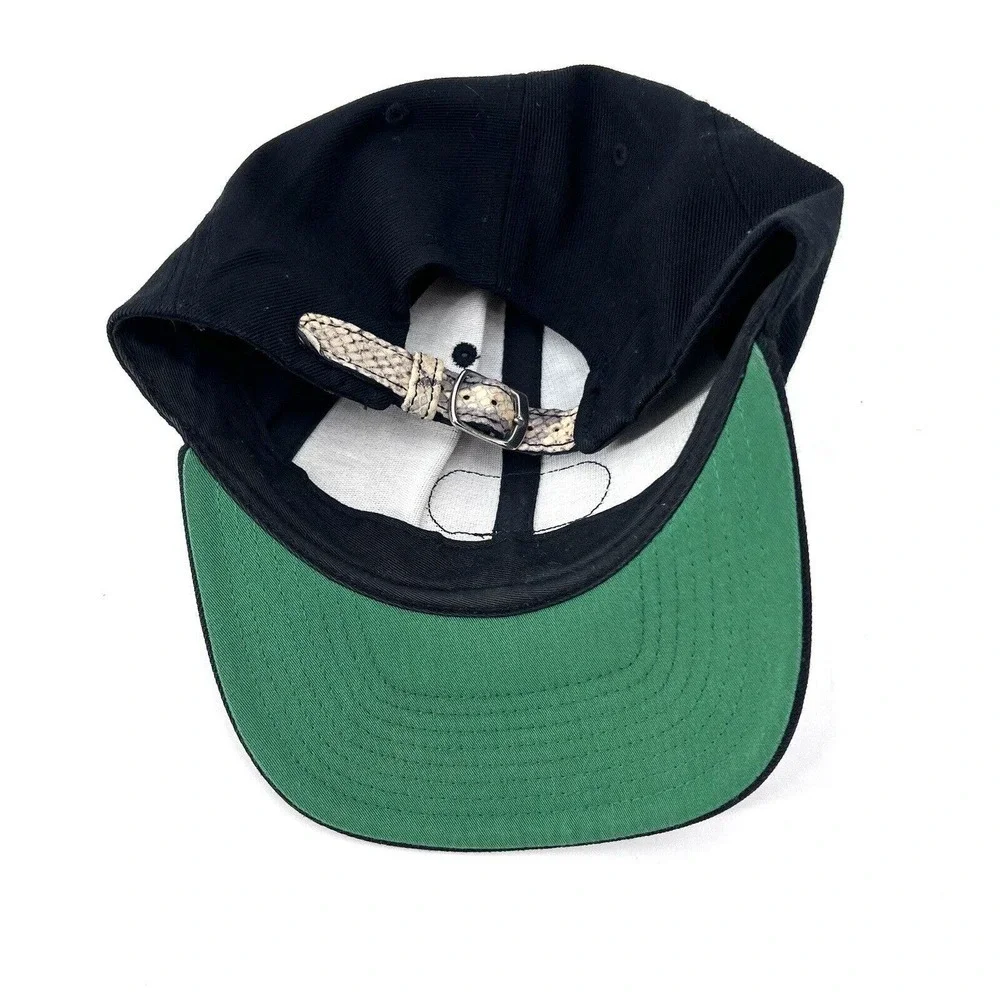 Daily Doses Black Spellout Logo Mens Strapback Cap Hat